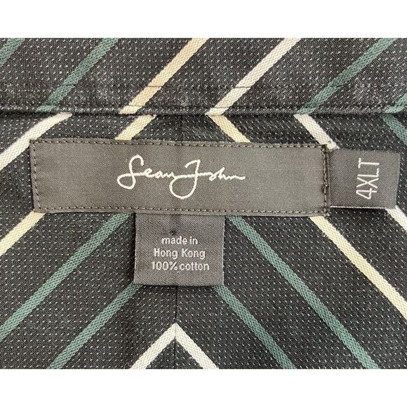 Sean John Button Down Striped Shirt Men’s Size 4XLT - Picture 5 of 7